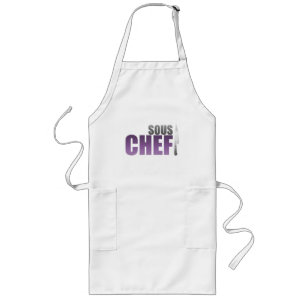 Delantal Largo Cocinero púrpura de Sous