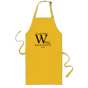 Delantal Largo "Cocino Con Vino" Larga Apron