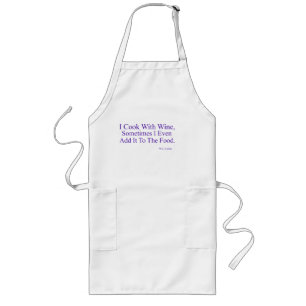 Delantal Largo Cocino Con Wine Long Apron