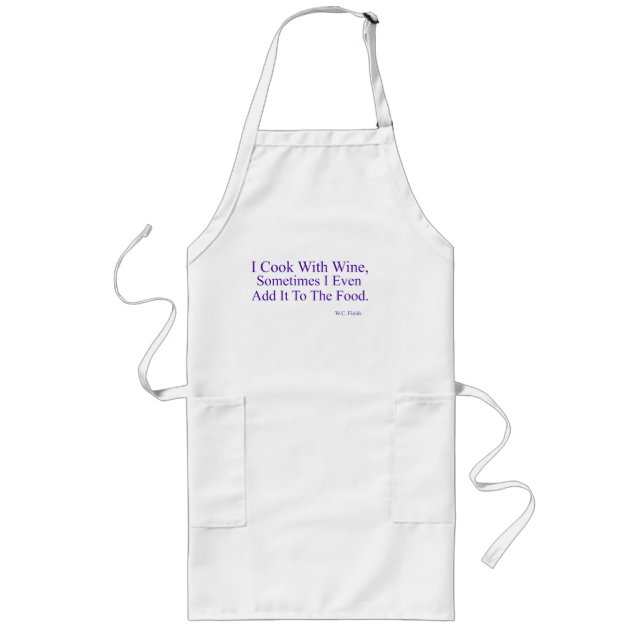 Delantal Largo Cocino Con Wine Long Apron (Frente)