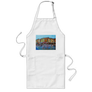 Delantal Largo Colores de Cassis Larga Apron por Lisa Lorenz
