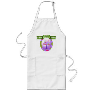 Delantal Largo Colorido pastel Personalizado Panadería Apron