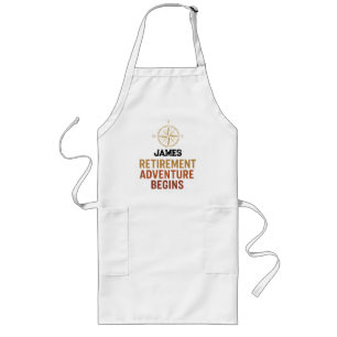 Delantal Largo Comienza la aventura de la jubilación, jubilado