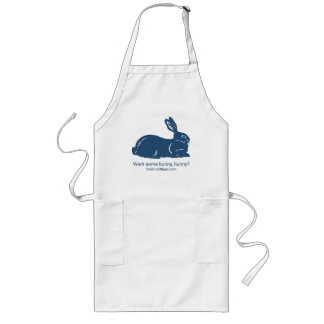 Delantal Largo Conejo Azul Apron - ¿Quieres un conejito, hunny?