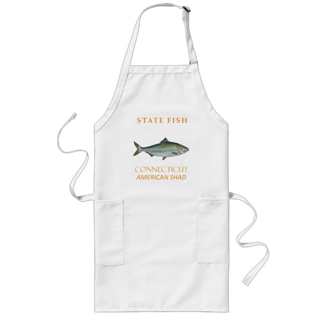 Delantal Largo Connecticut Territory Fish The American Shad (Frente)