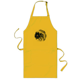 Delantal Largo Copy of Creepy Black Spider Gothic Design