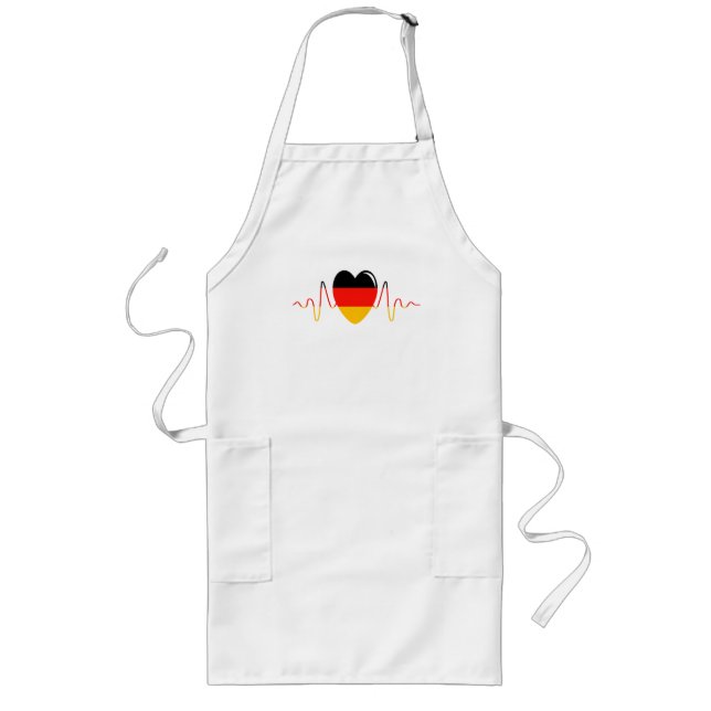 Delantal Largo Corazón de Alemania (Frente)