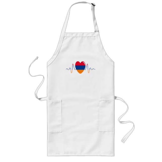 Delantal Largo Corazón de Armenia (Frente)