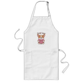 Delantal Largo Corgi Love Apron