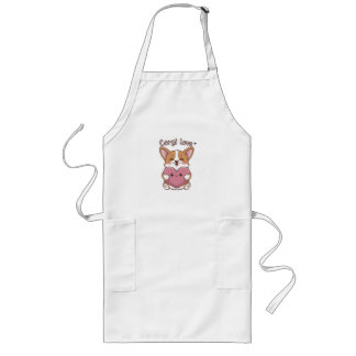 Delantal Largo Corgi Love Apron