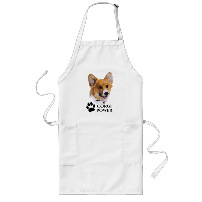 Delantal Largo Corgi Power (Frente)