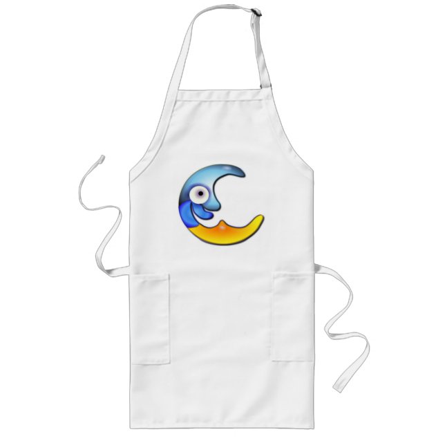 Delantal Largo Crazy Moon Personalizado Apron (Frente)