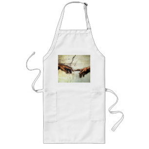 Delantal Largo Creación de Adam - Manos Michelangelo 1475 - 1564