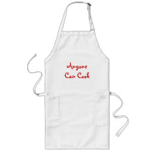 Delantal Largo Cualquier persona puede cocinar
