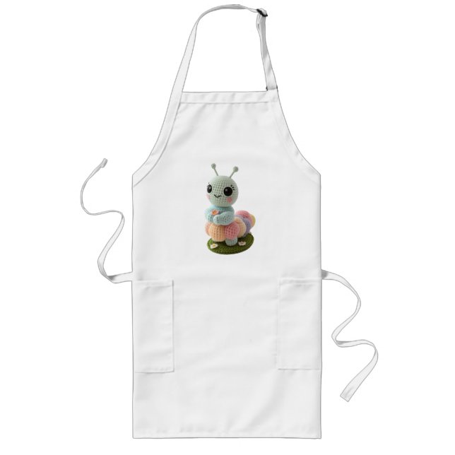 Delantal Largo Cuddly Caterpillar A Whimsical Crochet Friend T-Sh (Frente)