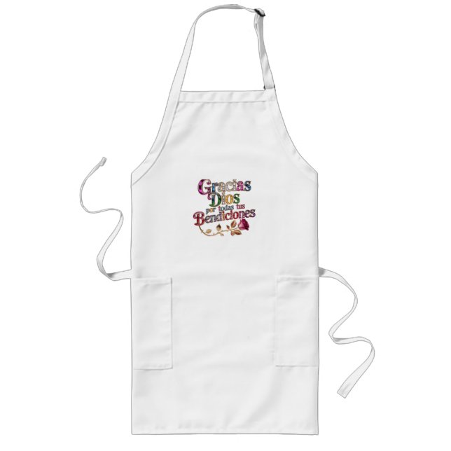 Delantal Largo Custom Grill Master Apron – Long Fit with Pockets (Frente)