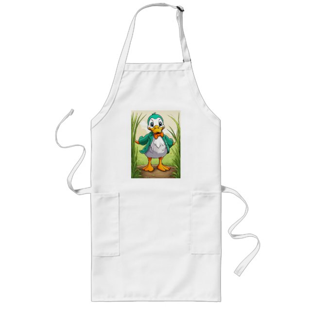 Delantal Largo Cute Farm Duck (Frente)
