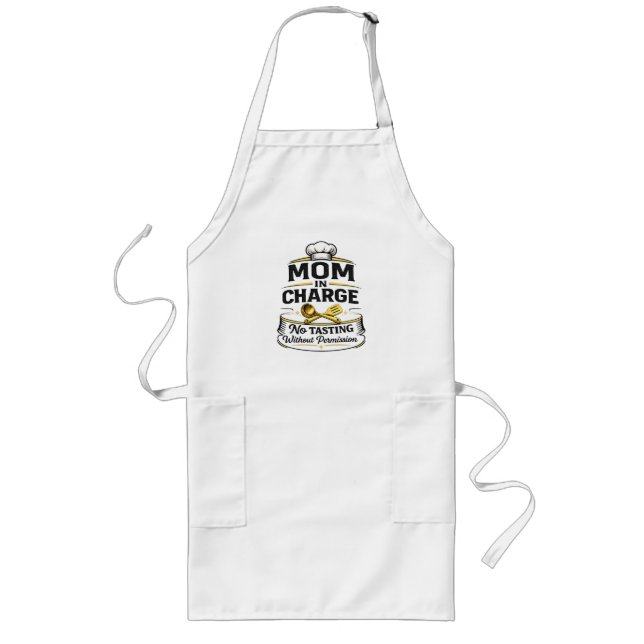 Delantal Largo Cute Fun mom  Gift  Apron (Frente)