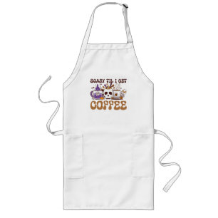 Delantal Largo Da miedo hasta que me dé café