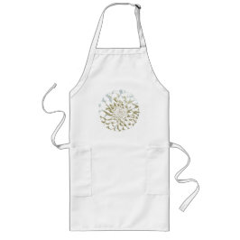 Delantal Largo Dahlia flower long apron