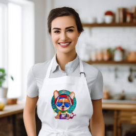 Delantal Largo Dancing Corgi Kawaii Cute