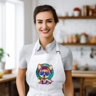 Delantal Largo Dancing Corgi Kawaii Cute