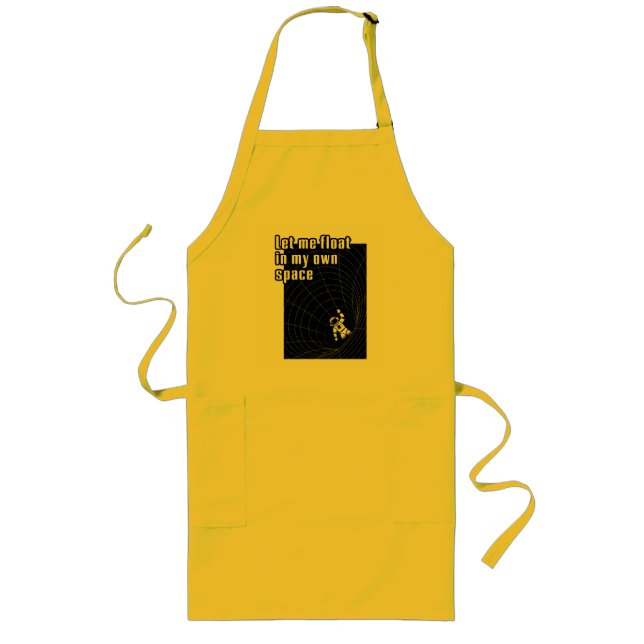 Delantal Largo Déjame flotar en mi propio espacio (Frente)