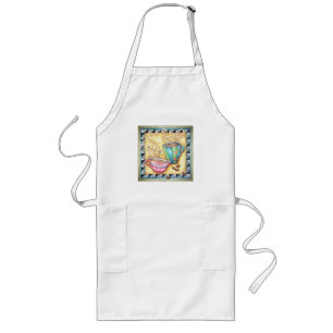DELANTAL LARGO DELANTERAS - ¡FRIJOLES GENIALES! ARTE DEL CAFÉ