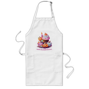 Delantal Largo Delicias de Halloween Pastel