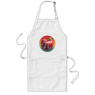 Delantal Largo Día de Pi Vintage Moderno Apple Fruta
