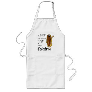 Delantal Largo Dicho divertido de dieta