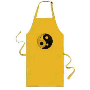 Delantal Largo Diseño del símbolo Yin Yang 69