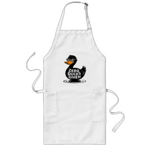 Delantal Largo Diseño divertido de pato genial - Zero Patos Dados