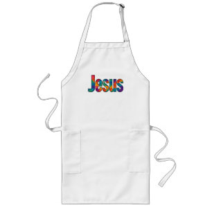 Delantal Largo diseño geométrico de "Jesús"