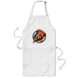 Delantal Largo Divertido Esta es la última rebanada de pizza