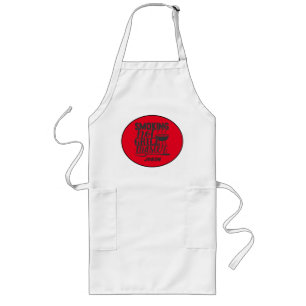 Delantal Largo Divertido Maestro de Parrilla BBQ Personalizado