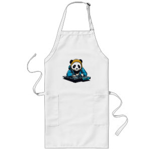 Delantal Largo DJ Kawaii Panda