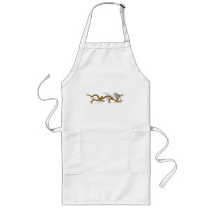 Delantal Largo Dragón De Buddhan Apron