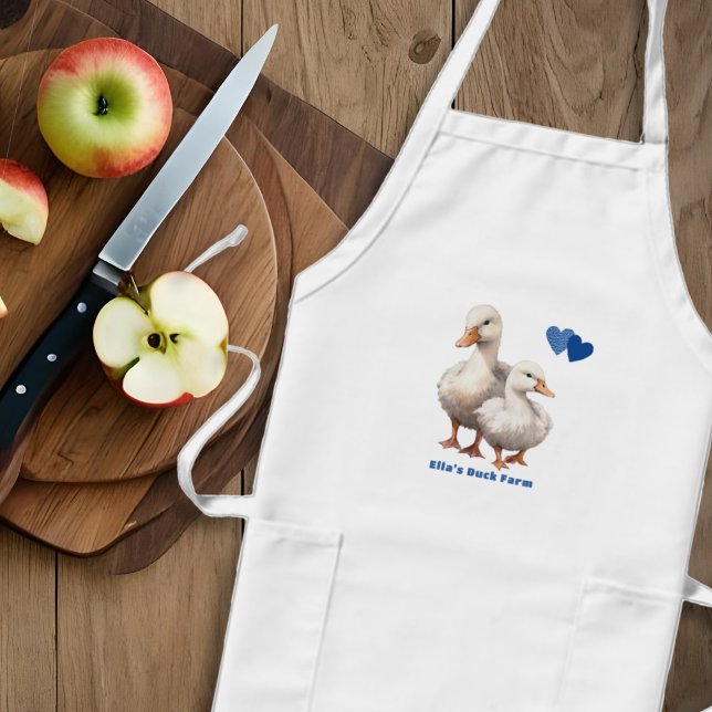 Delantal Largo Ducks Farm Kitchen Bib Apron (Subido por el creador)