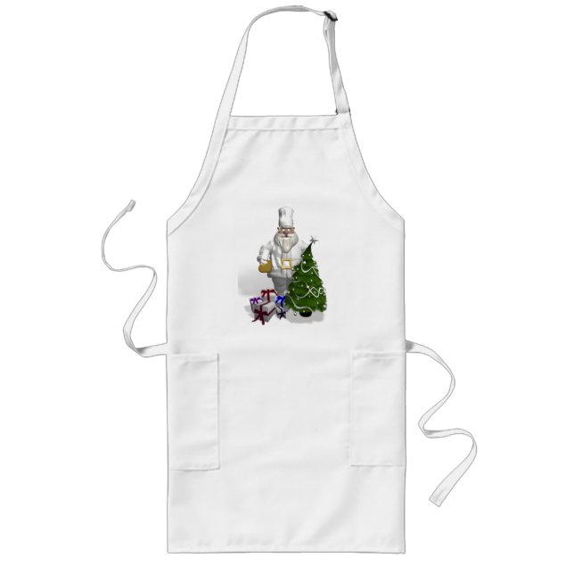 Delantal Largo Dulce Santa Claus Cook (Frente)
