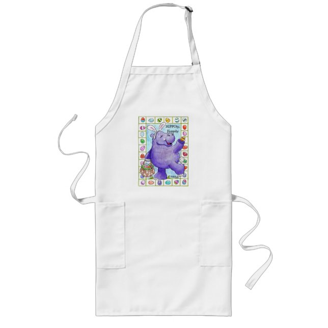 Delantal Largo Easter Bunny Hippo (Frente)