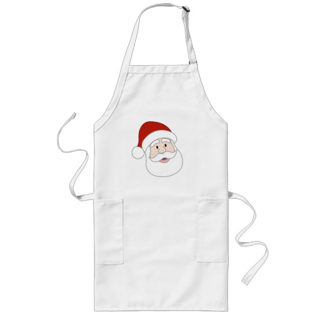 Delantal Largo Ejemplo de Papá Noel (Frente)