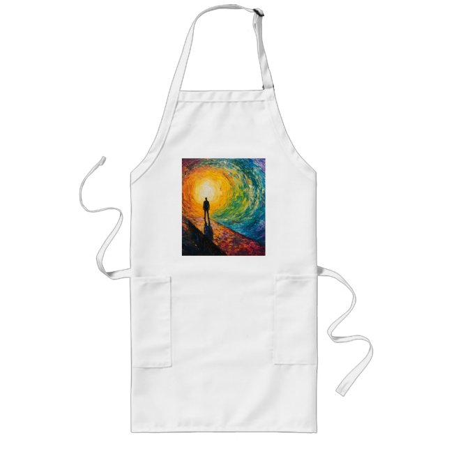 Delantal Largo El borde de la dimensión (Frente)