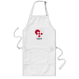 Delantal Largo El corazón escandinavo de Yule