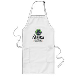 Delantal Largo El Gato Café de Alaska “Ronronea, Bebe, Repite”