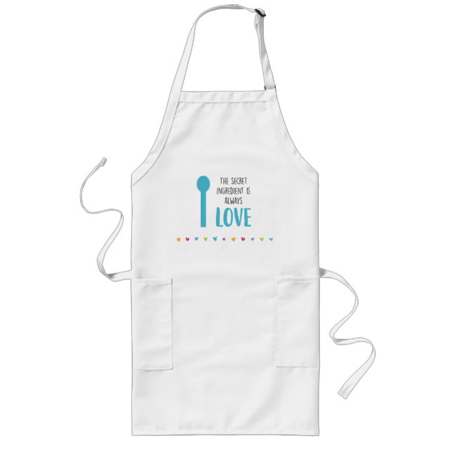 Delantal Largo El ingrediente secreto es siempre AMOR - Apron (Frente)