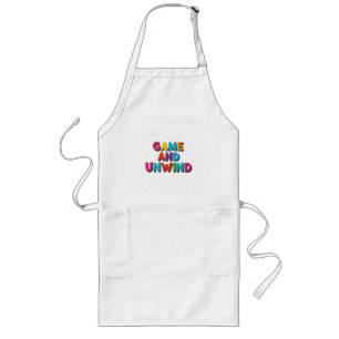 Delantal Largo El juego y desenrollar. Diseño de camisetas