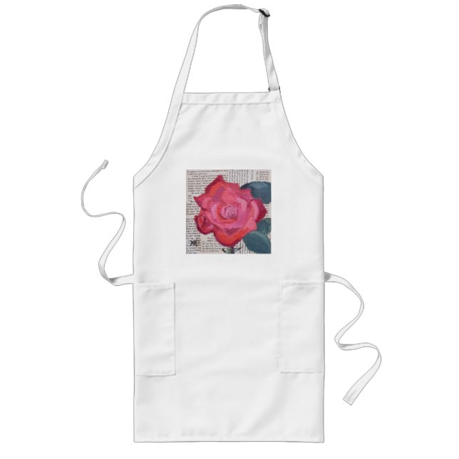 Delantal Largo El Rosa escrito (Frente)