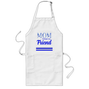 Delantal Largo Elegante Moderno Día de la Madre Amigo para Siempr
