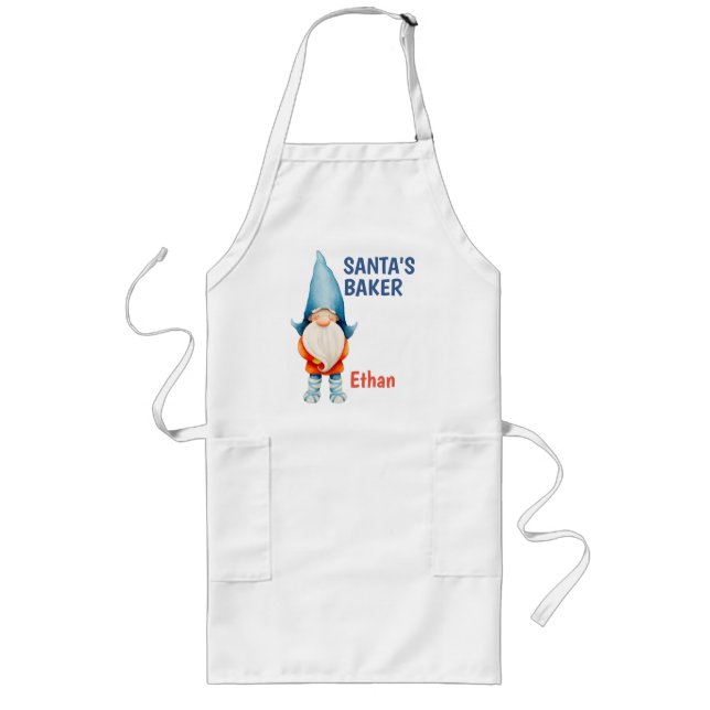 Delantal Largo Elf, Navidades personalizados, Apron Baker de Sant (Frente)